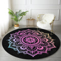 The Celestial Mandala Meditative Round Rug