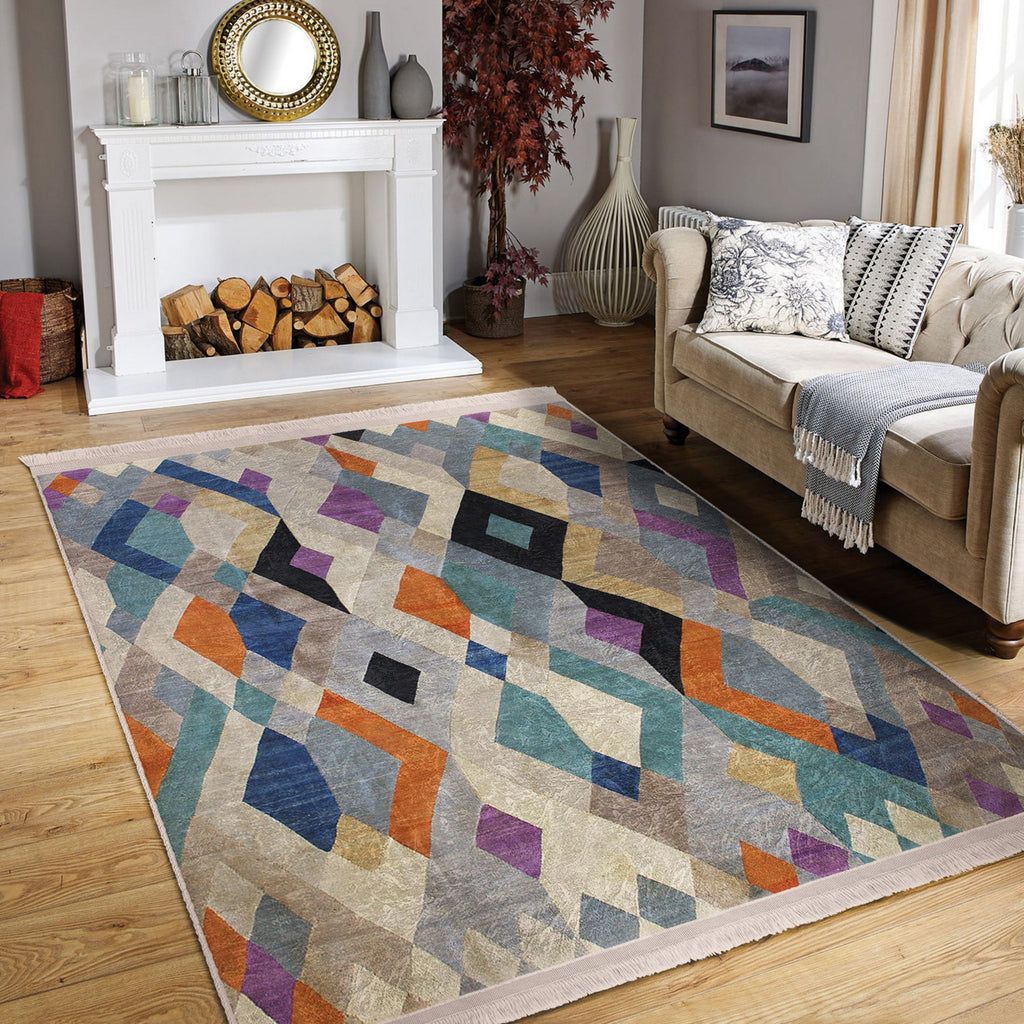 The Bohemian Botanical Washable Area Rug
