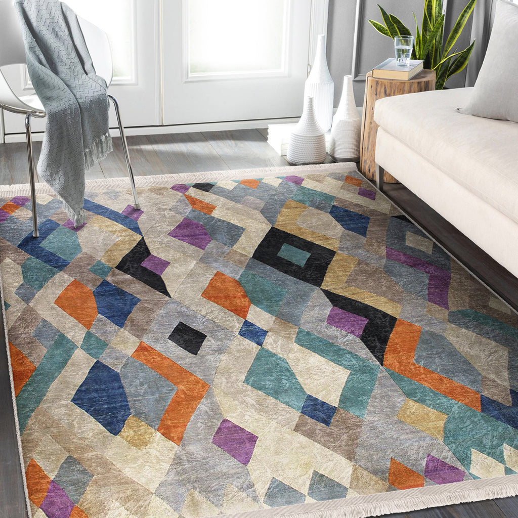 The Bohemian Botanical Washable Area Rug