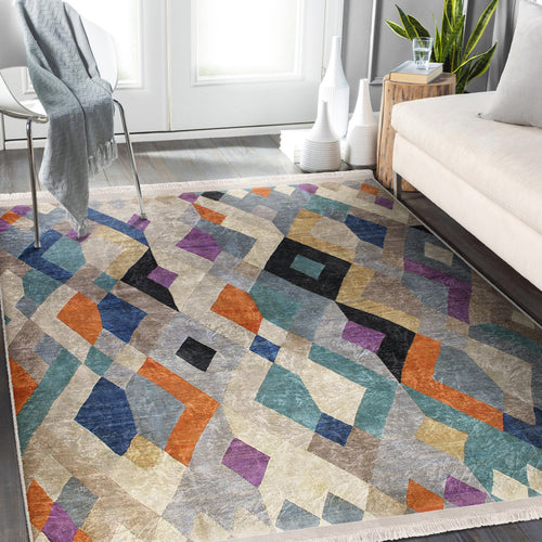 The Bohemian Botanical Washable Area Rug