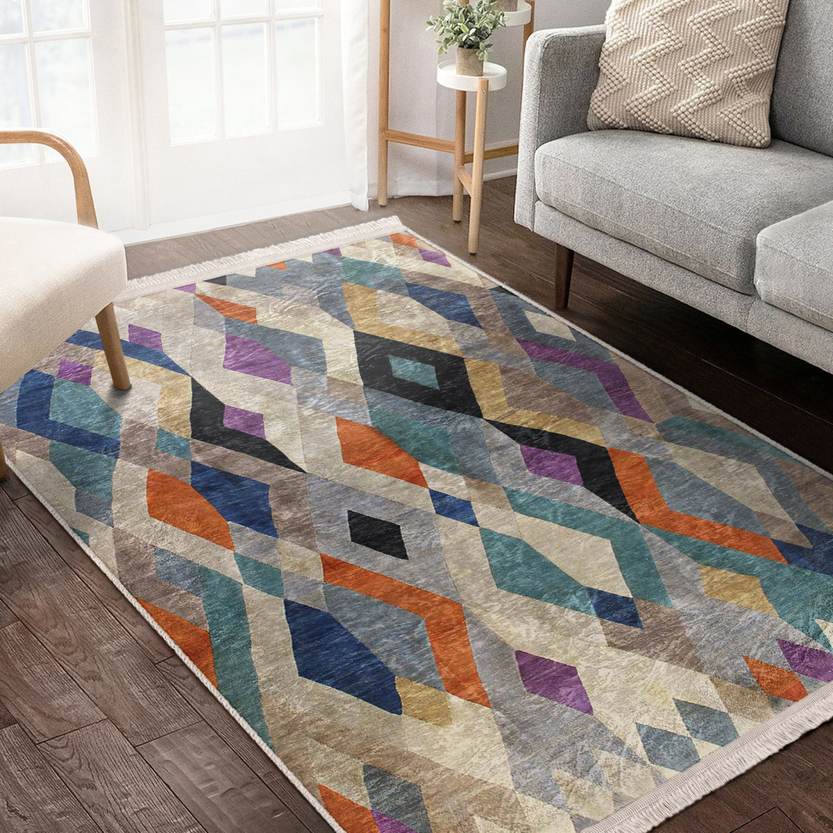 The Bohemian Botanical Washable Area Rug