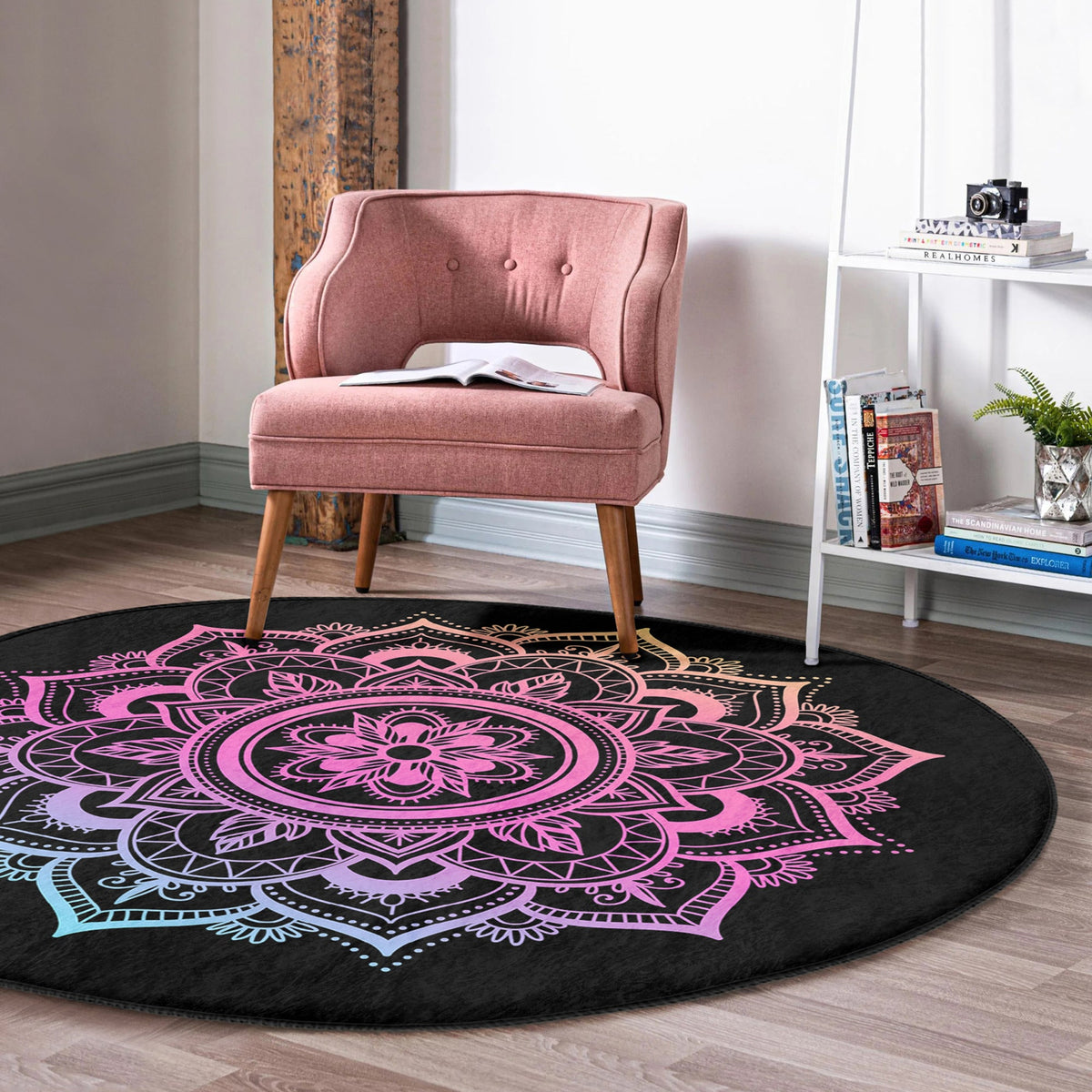 The Celestial Mandala Meditative Round Rug