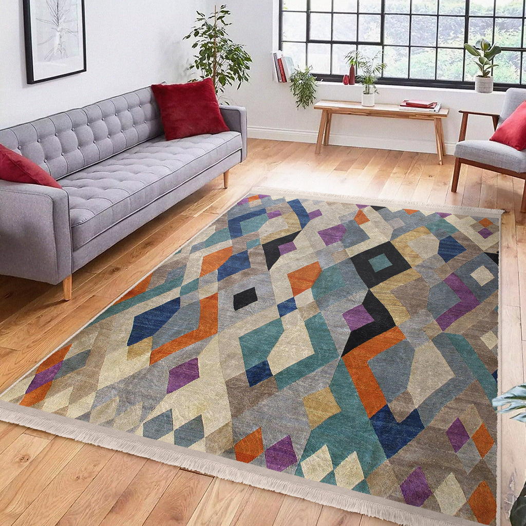 The Bohemian Botanical Washable Area Rug