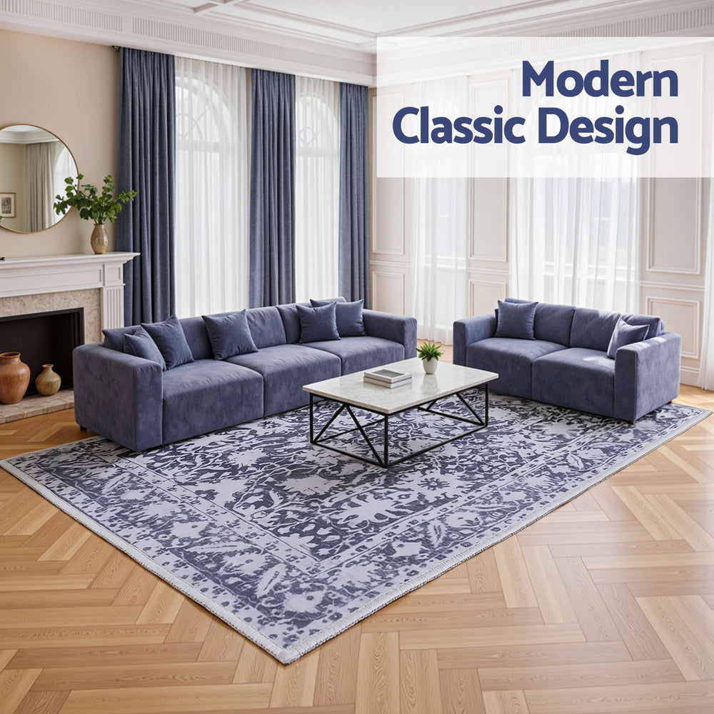 The Modern Velvet Geometric Rug