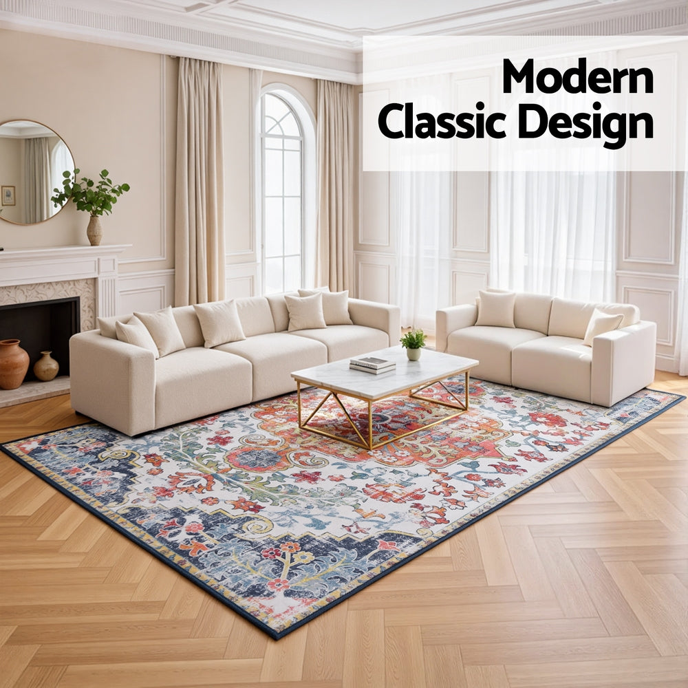 The Bohemian Medallion Washable Rug