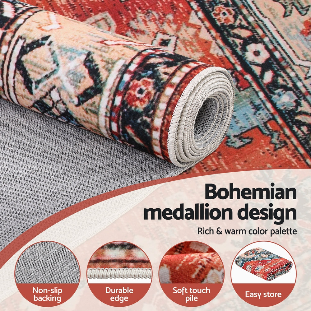 The Transitional Faded Washable Rug
