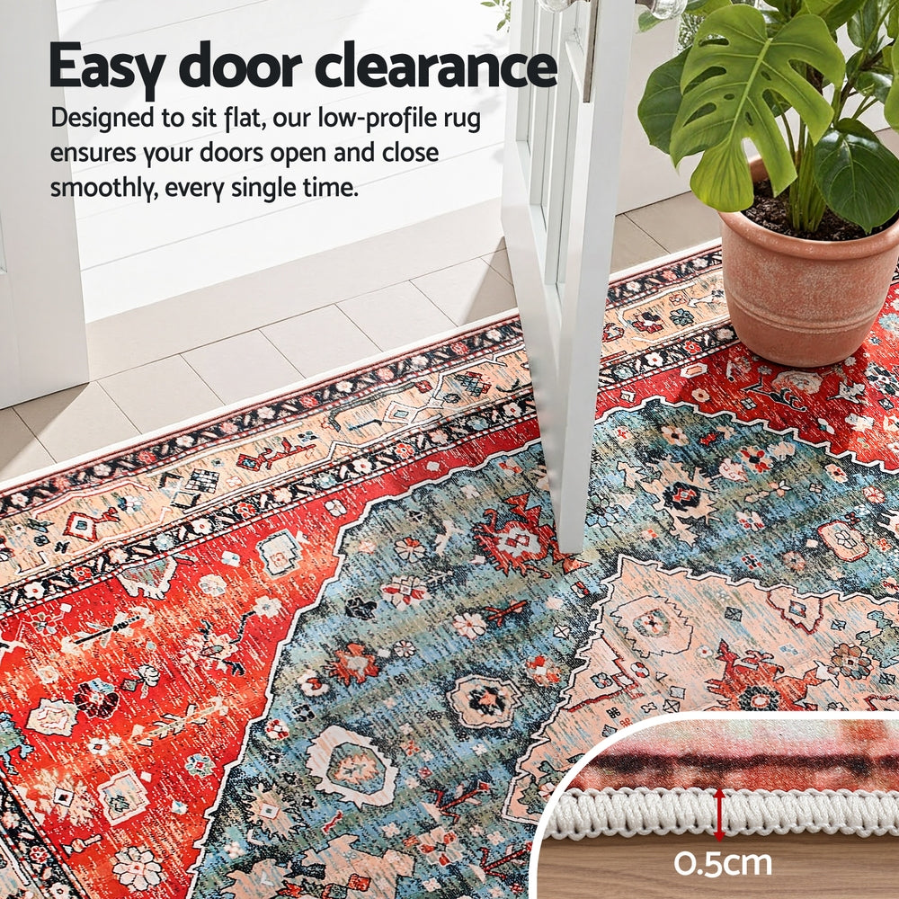The Transitional Faded Washable Rug