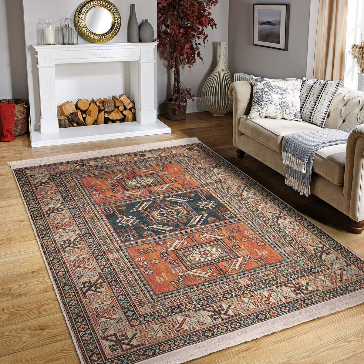 The Vintage Timeless Antique Washable Area Rug