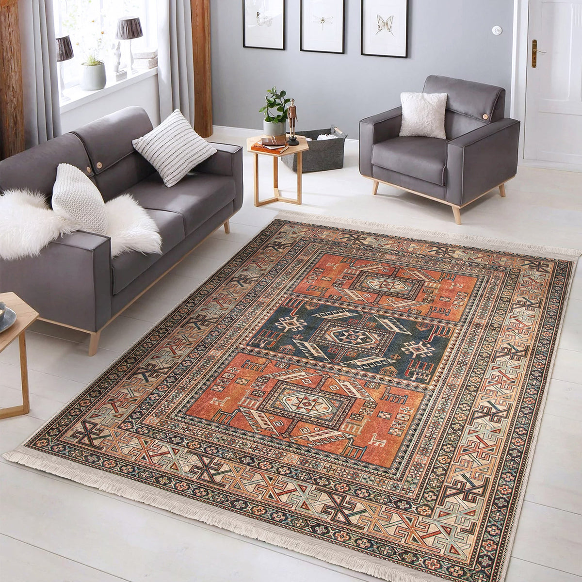 The Vintage Timeless Antique Washable Area Rug