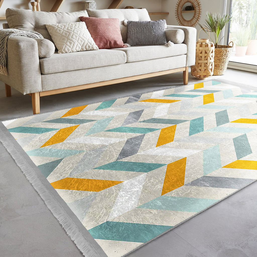 The Modern Serenity Washable Area Rug
