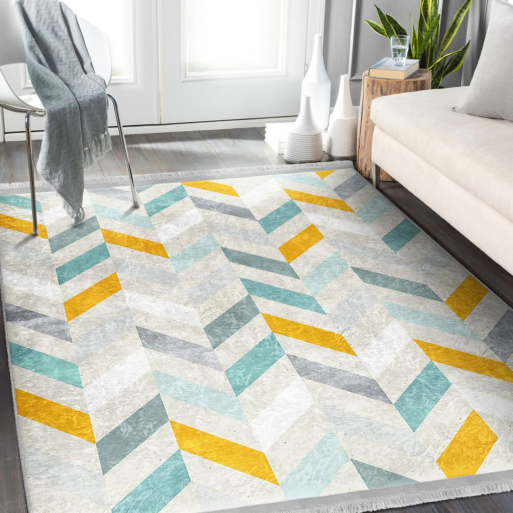 The Modern Serenity Washable Area Rug