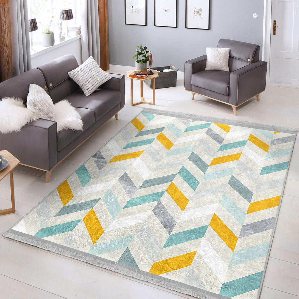 The Modern Serenity Washable Area Rug