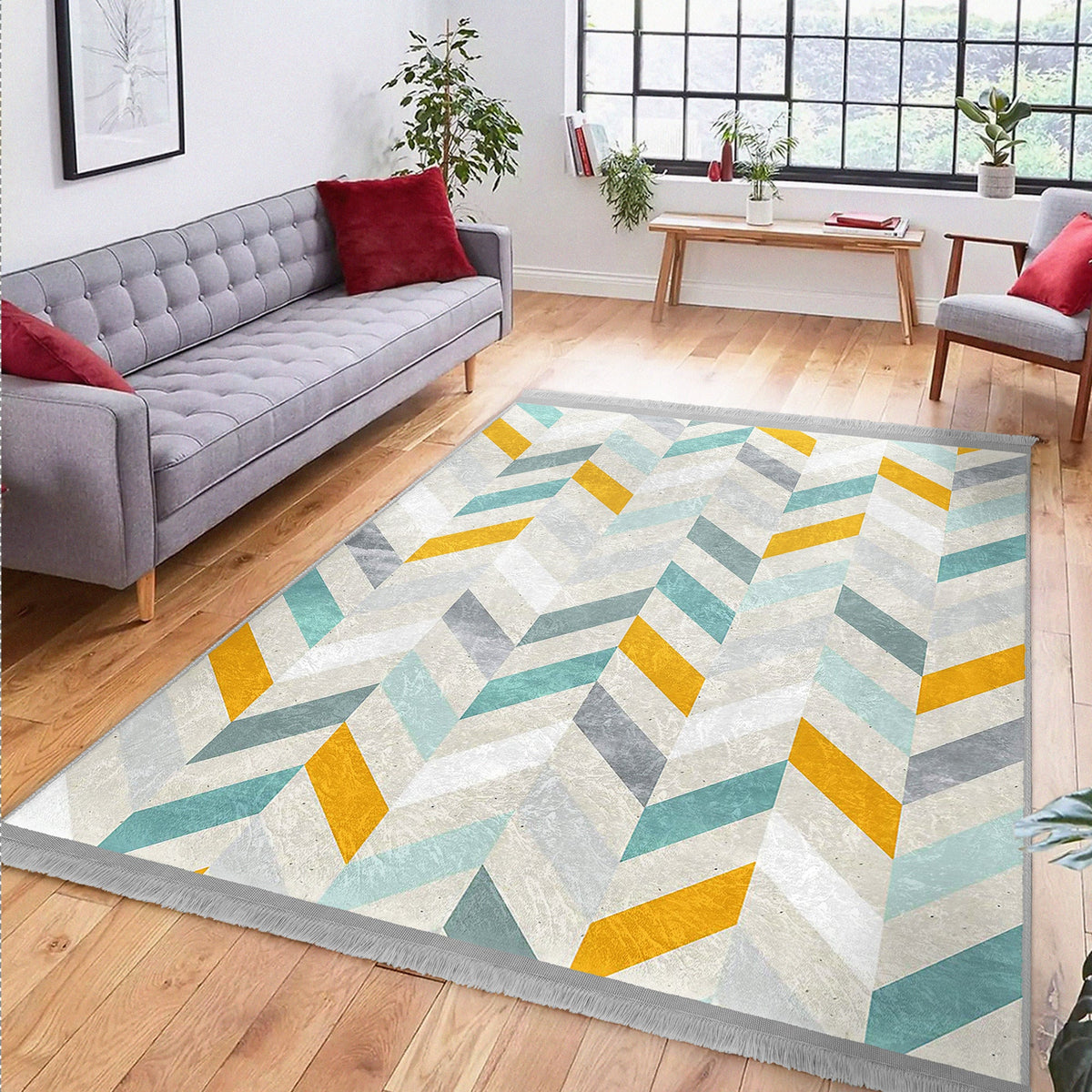 The Modern Serenity Washable Area Rug