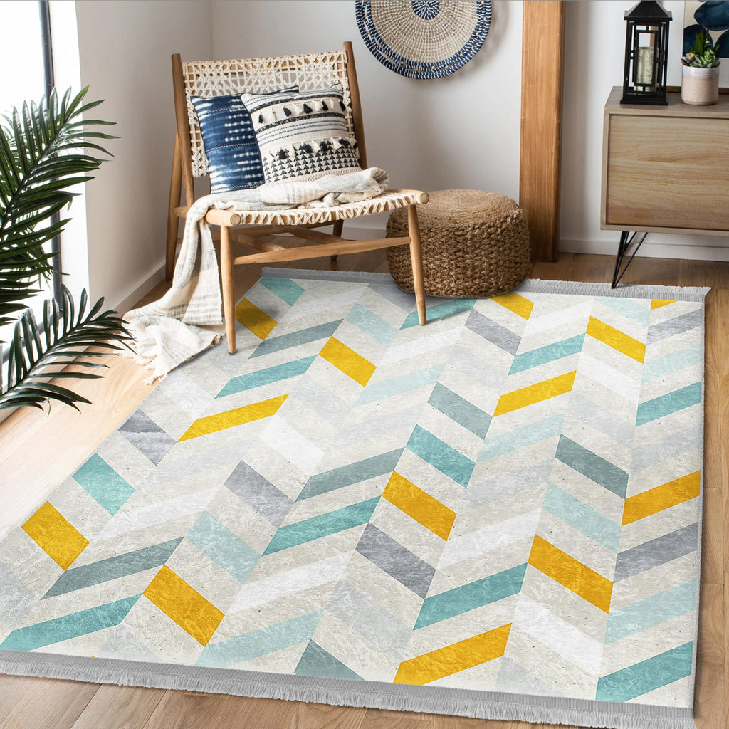 The Modern Serenity Washable Area Rug