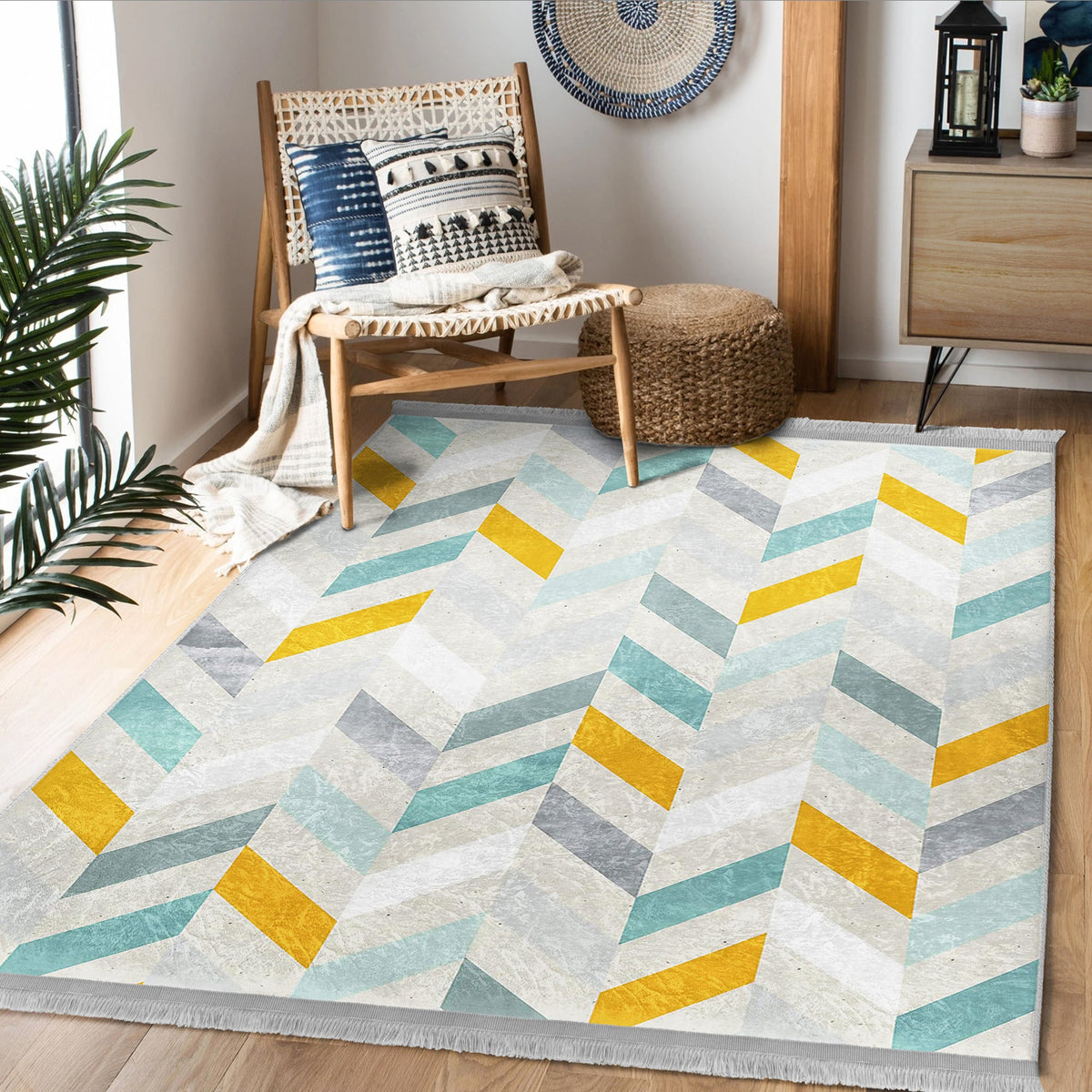 The Modern Serenity Washable Area Rug