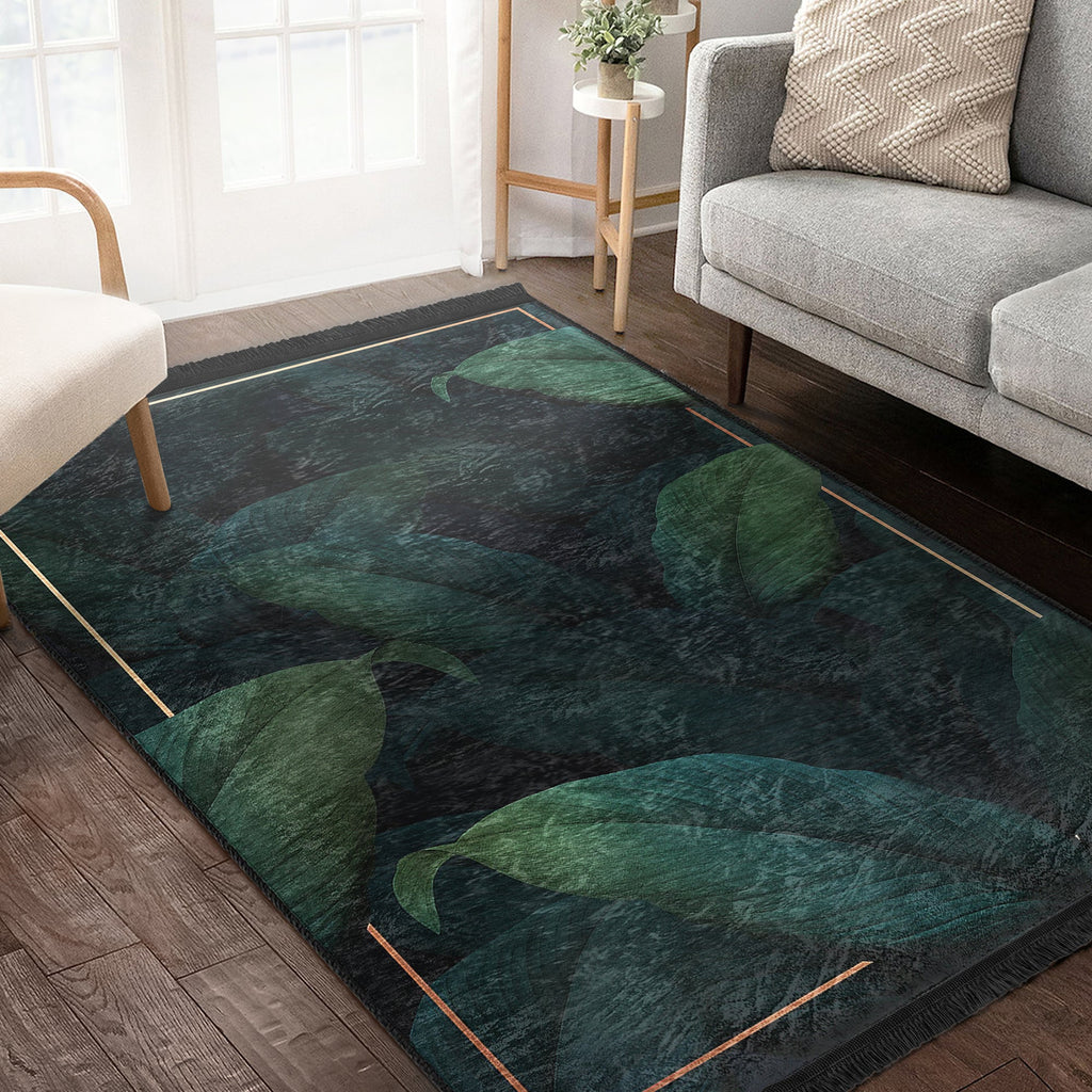 The Royal Blossom Floral Washable Area Rug