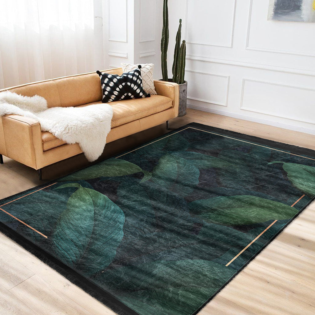 The Royal Blossom Floral Washable Area Rug