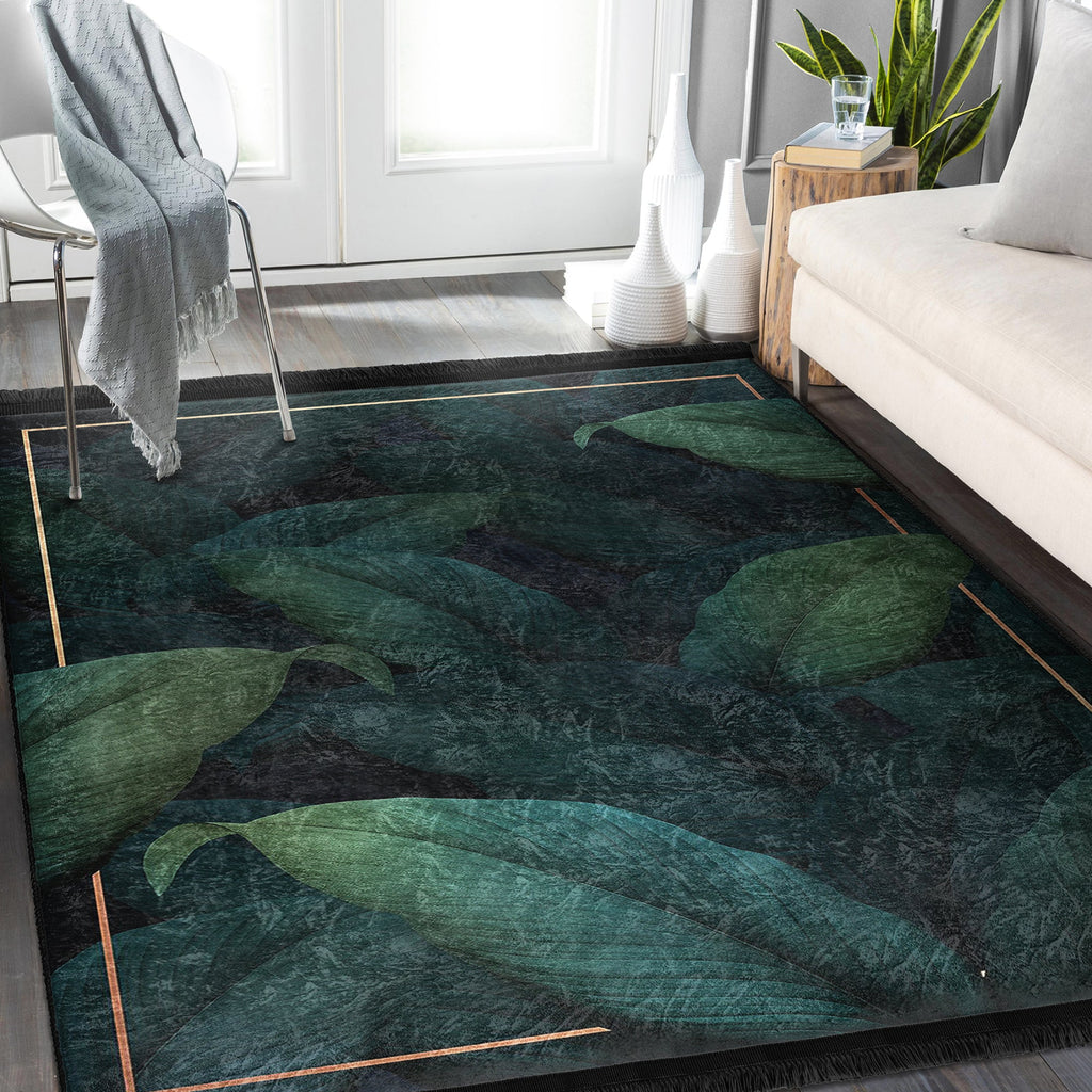 The Royal Blossom Floral Washable Area Rug