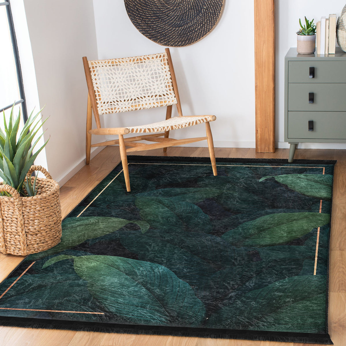 The Royal Blossom Floral Washable Area Rug