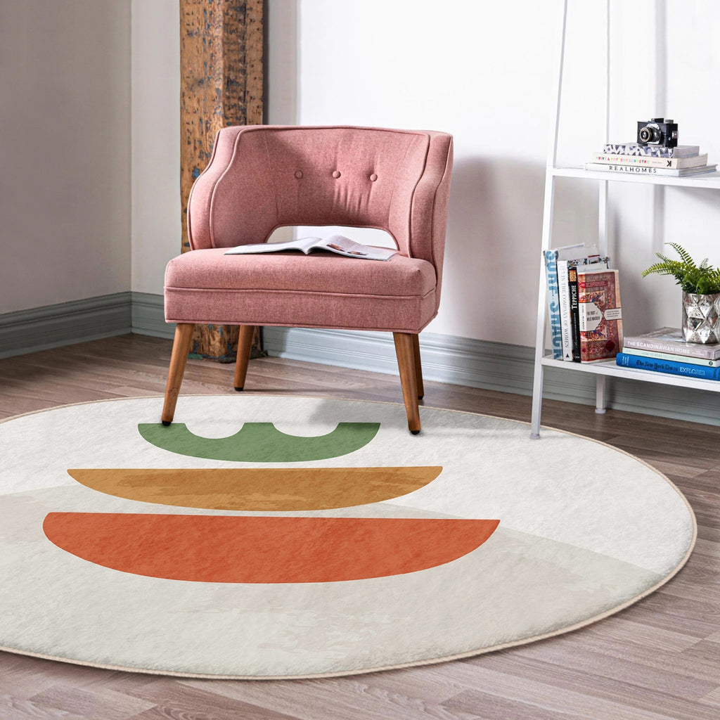 The Abstract Boho Round Rug