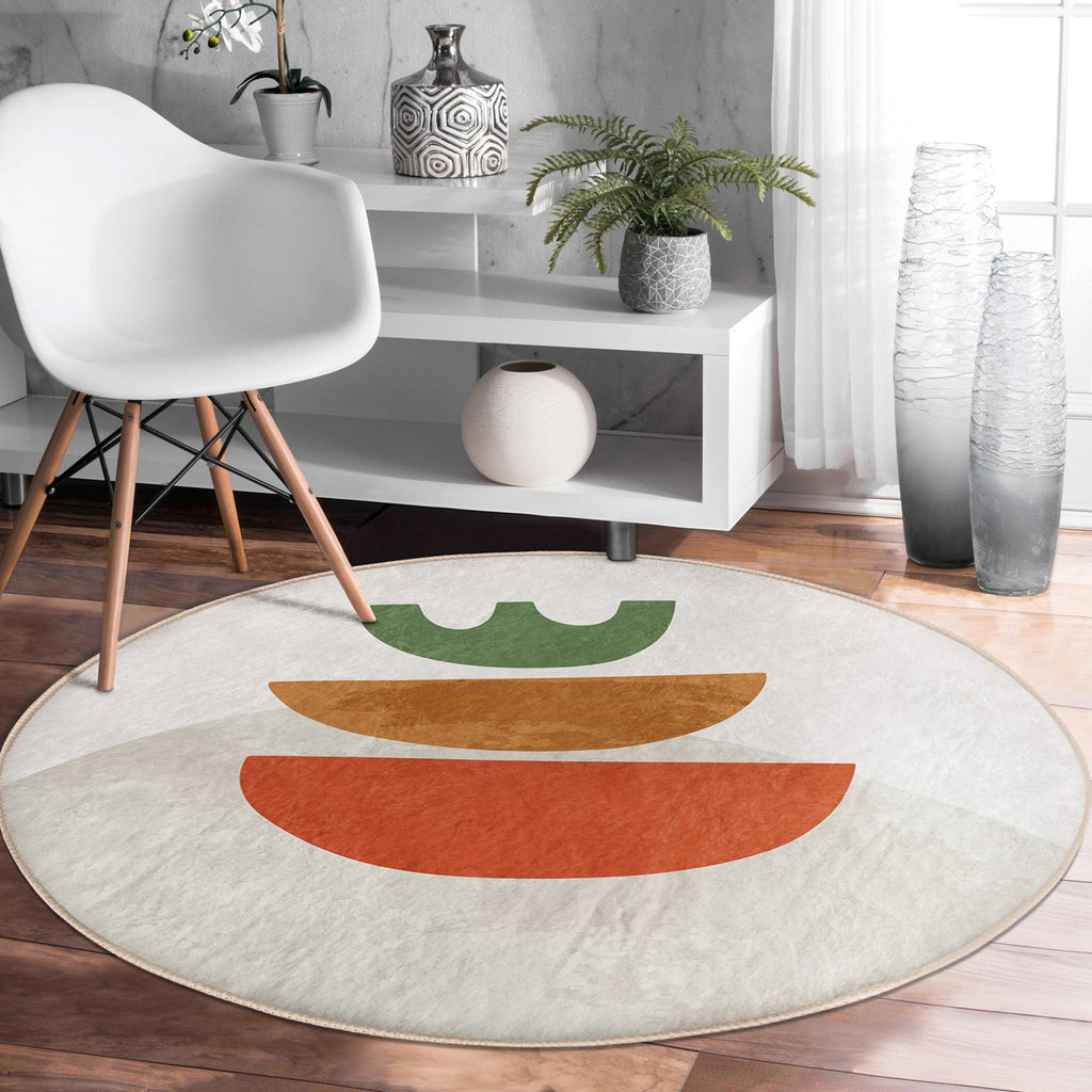 The Abstract Boho Round Rug