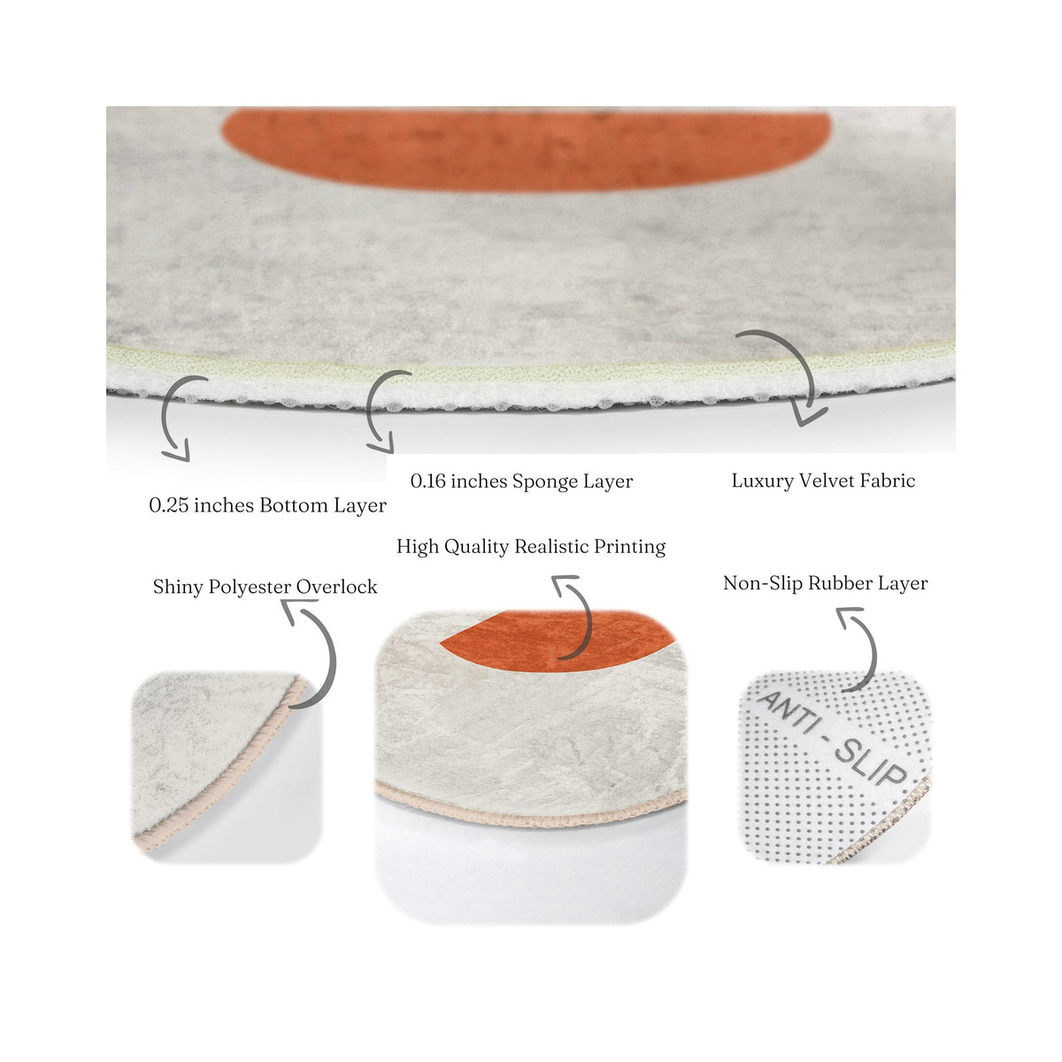 The Abstract Boho Round Rug