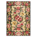 The Bold Border Charcoal Black Heritage Washable Rug