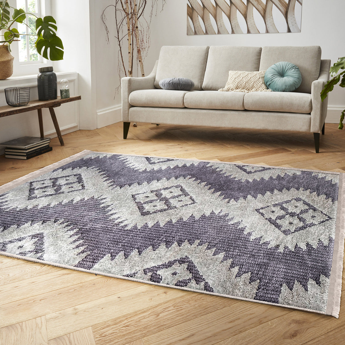 The Cozy Heritage Home Washable Area Rug