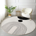 The Arc Minimalist Circle Area Rug