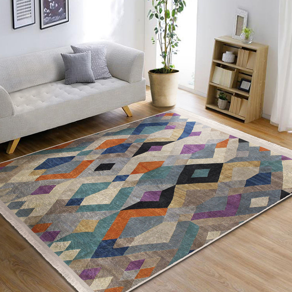 The Bohemian Botanical Washable Area Rug