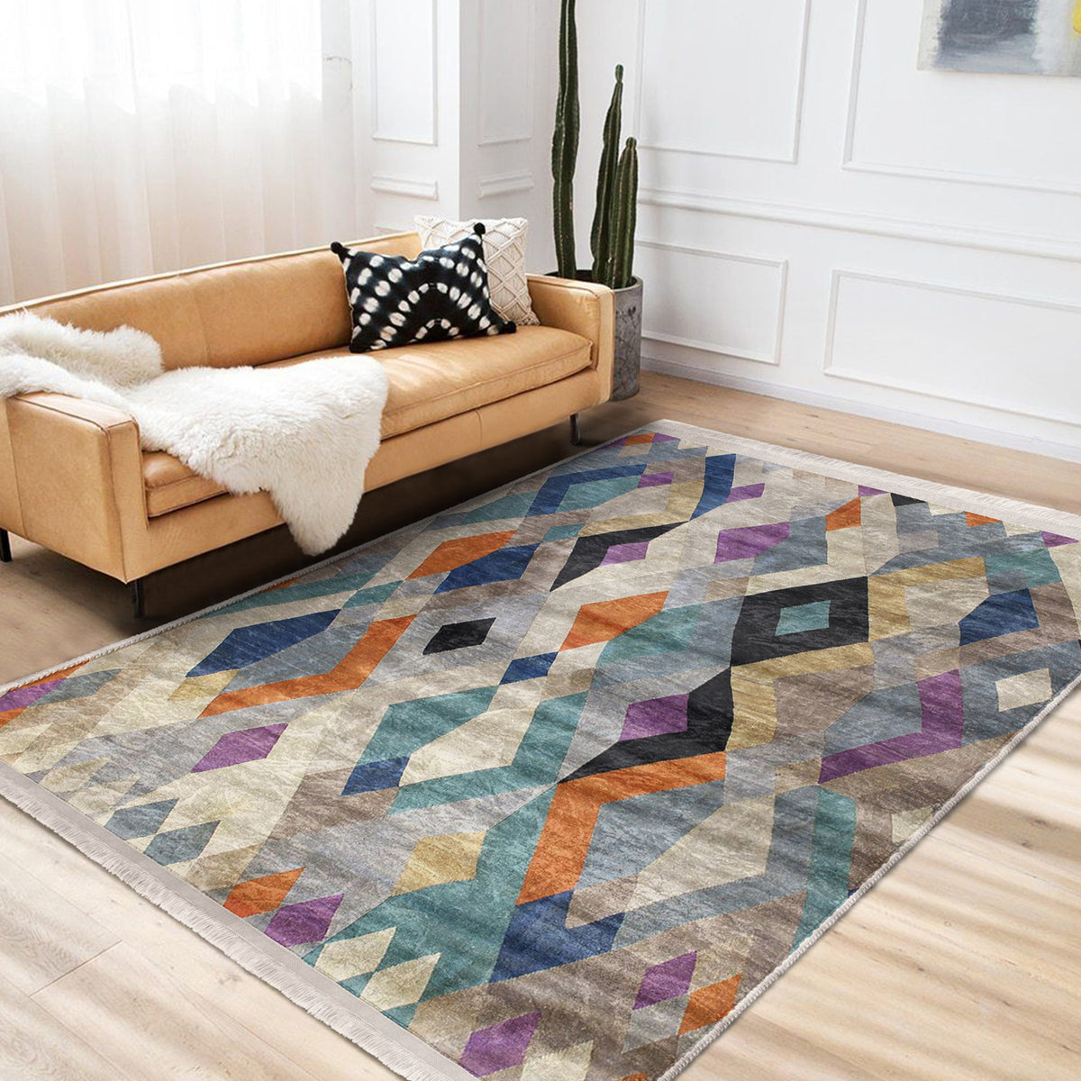 The Bohemian Botanical Washable Area Rug