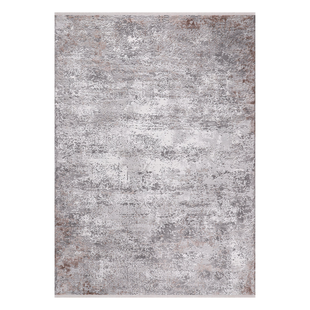 The Tessera Grey Terracotta Abstract Vavien Rug