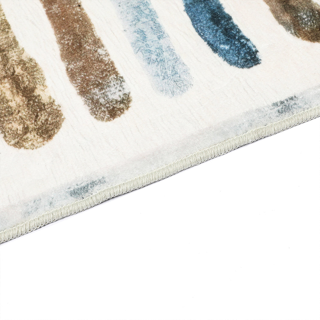The Marlow Architectural Stripe Washable Rug