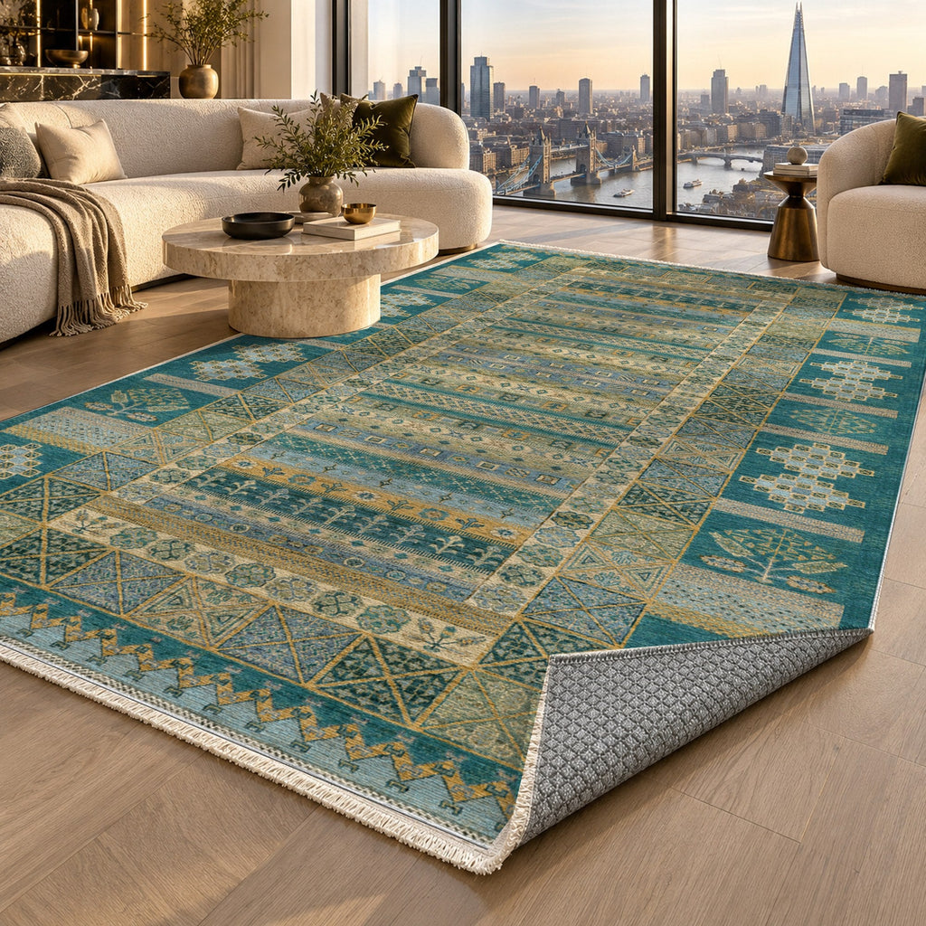 The Tribal Stripe Washable Rug