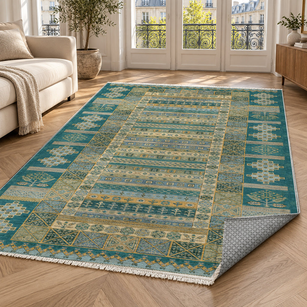 The Tribal Stripe Washable Rug