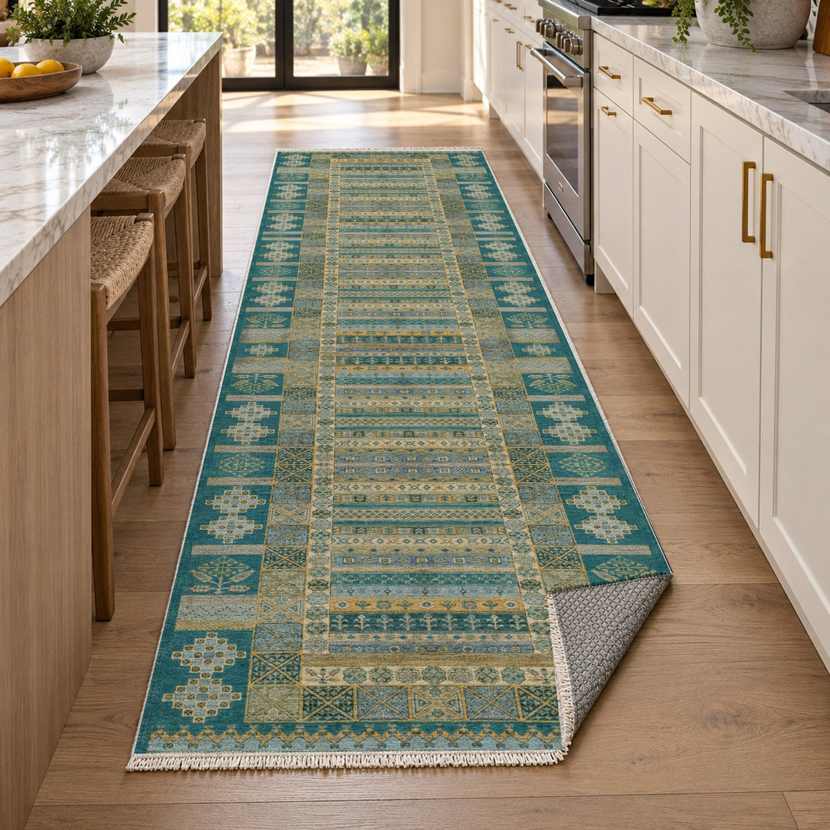 The Tribal Stripe Washable Rug