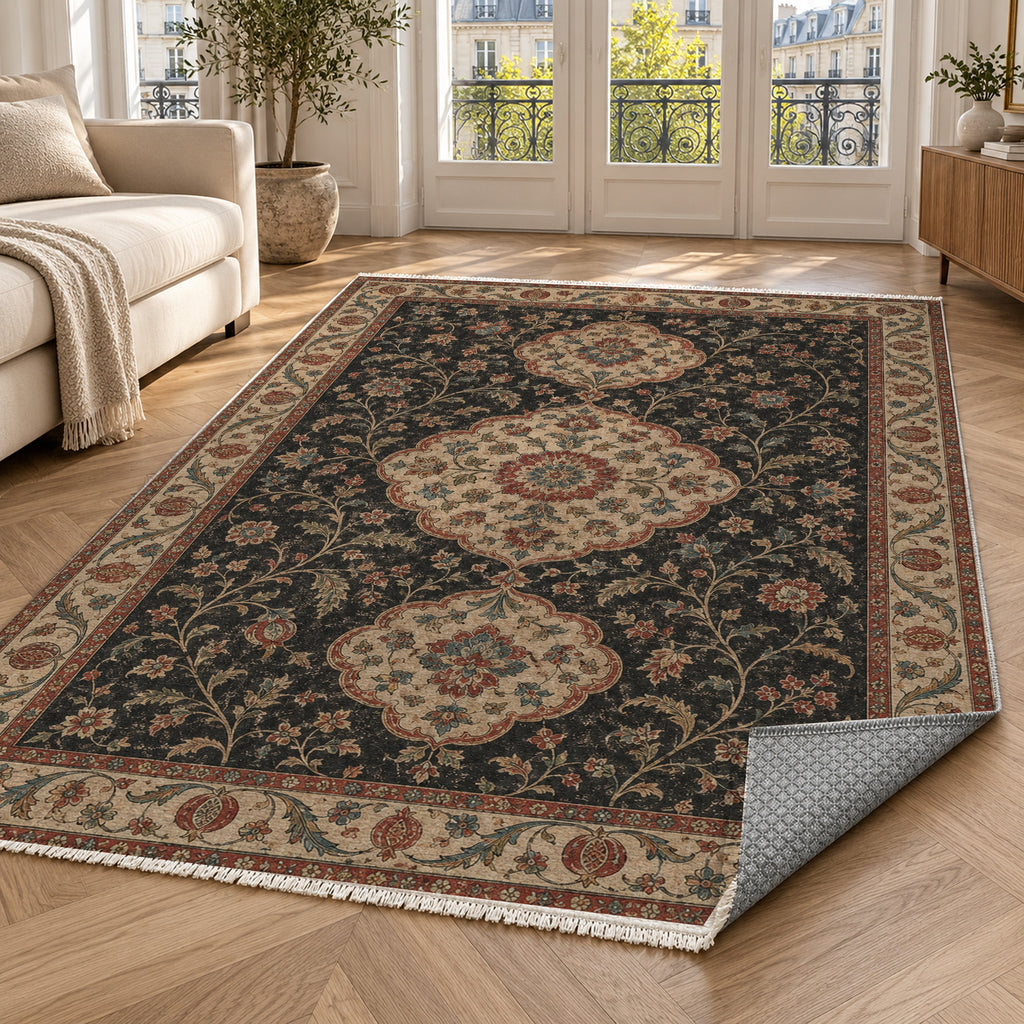 The Vintage Bloom Washable Rug