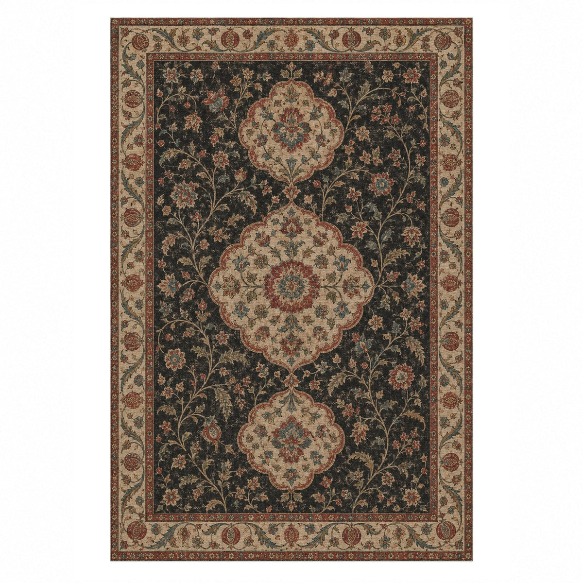 The Vintage Bloom Washable Rug