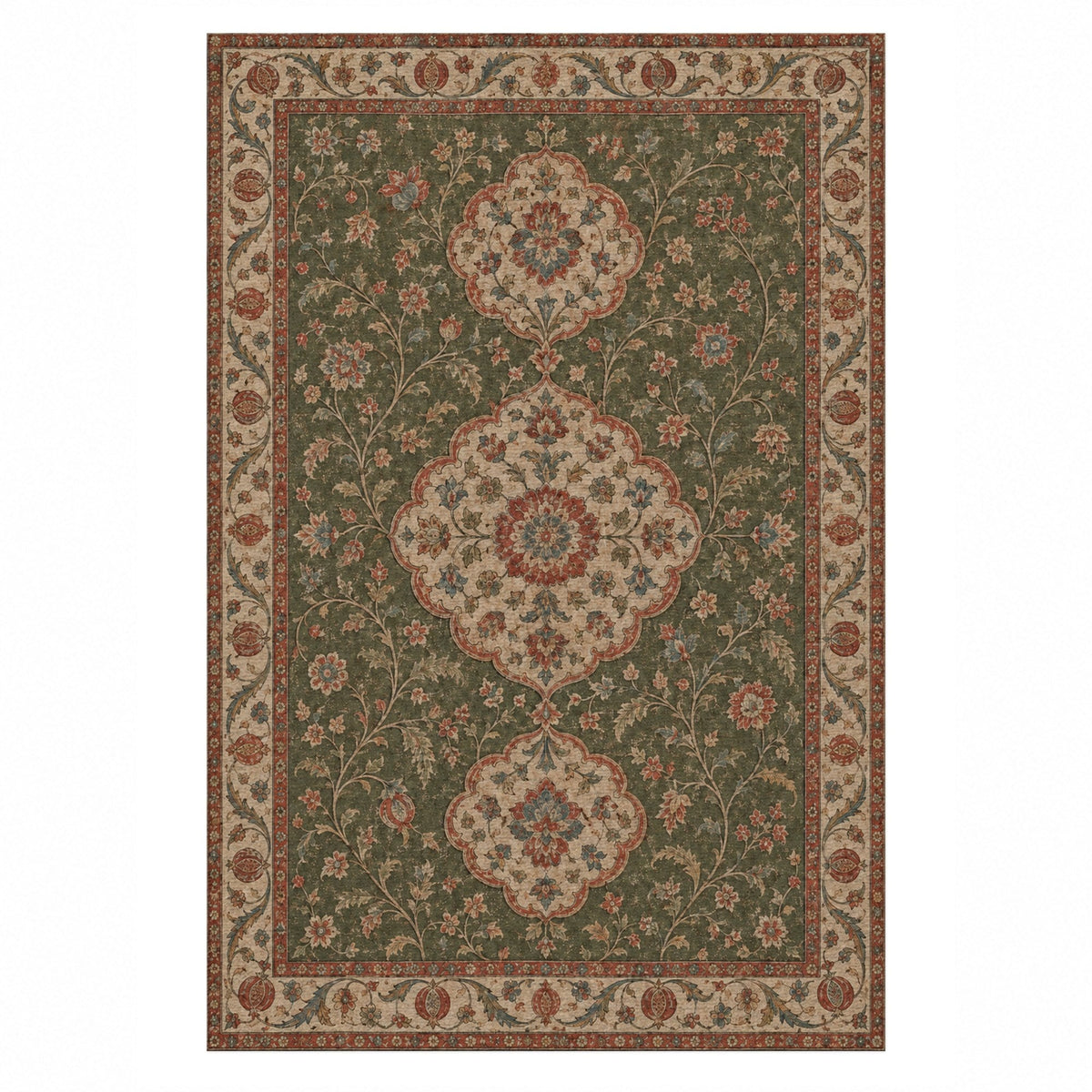 The Vintage Bloom Washable Rug