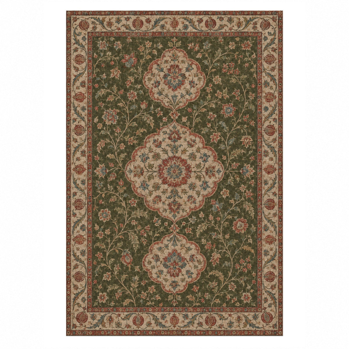 The Vintage Bloom Washable Rug
